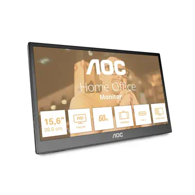 AOC T2 16T3EA écran plat de PC 39,6 cm (15.6") 1920 x 1080 pixels Full HD Noir - Ecran Ordinateur - visuel 1
