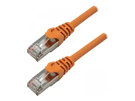 MCL RJ45 CAT7 S/FTP LSZH 0.15M Orange MCL-SAMAR - Câble RJ et Fibre optique - visuel 1