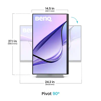BenQ MA270U écran plat de PC 68,6 cm (27") 3840 x 2160 pixels 4K Ultra HD Blanc - Ecran Ordinateur - visuel 4