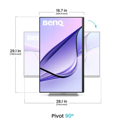 BenQ MA320U écran plat de PC 80 cm (31.5") 3840 x 2160 pixels 4K Ultra HD Blanc - Ecran Ordinateur - visuel 4