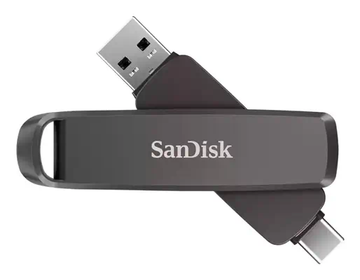 SanDisk SDDDE1-1T00-G46 lecteur USB flash 1 To USB Type-C/USB Type-A 3.2 Gen 2 (3.1 Gen 2) Noir - Sandisk - Adaptateur stockage - visuel 6