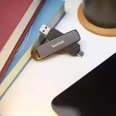 SanDisk SDDDE1-2T00-G46 lecteur USB flash 2 To USB Type-A / USB Type-C 3.2 Gen 2 (3.1 Gen 2) Noir - Sandisk - Adaptateur stockage - visuel 5