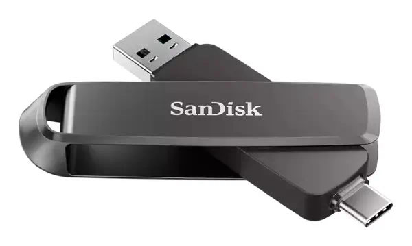SanDisk SDDDE1-2T00-G46 lecteur USB flash 2 To USB Type-A / USB Type-C 3.2 Gen 2 (3.1 Gen 2) Noir - Sandisk - Adaptateur stockage - visuel 2