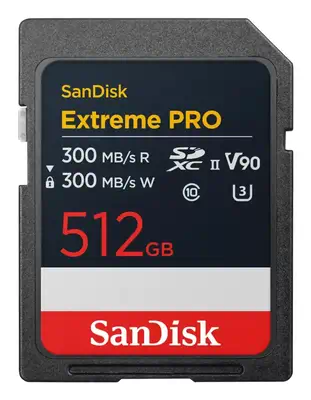 SanDisk Extreme PRO 512 Go SDXC UHS-II Classe 10 - Sandisk - Carte Mémoire - visuel 1