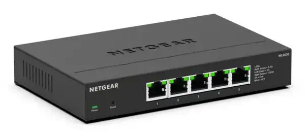 NETGEAR MS305E Non-géré 2.5G Ethernet (100/1000/2500) Noir Netgear - visuel 1 - hello RSE - Fonctions de sécurité améliorées