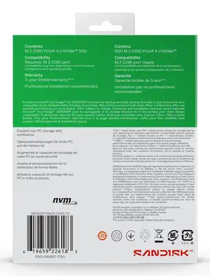 WD Green SN3000 NVMe - Sandisk - Disque dur SSD - visuel 7