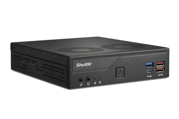 Slim PC DH770 , S1700, 2x HDMI, 2x DP , 2x 2.5G LAN, 2x COM, 8x USB, 1x 2.5", 2x M.2, fonctionnement - Shuttle - Barebone - visuel 3