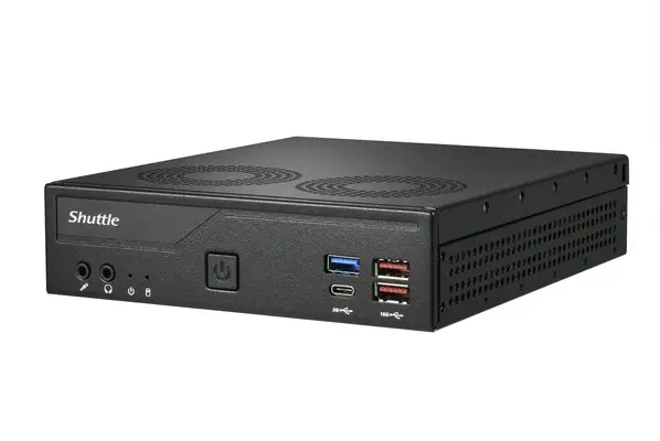 Slim PC DH770 , S1700, 2x HDMI, 2x DP , 2x 2.5G LAN, 2x COM, 8x USB, 1x 2.5", 2x M.2, fonctionnement - Shuttle - Barebone - visuel 4