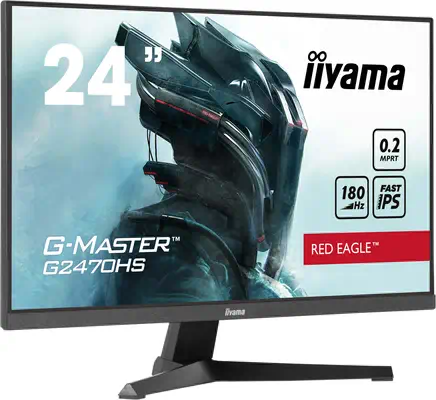 iiyama G-MASTER G2470HS-B1 écran plat de PC 60,5 cm (23.8") 1920 x 1080 pixels Full HD LCD Noir - Ecran Ordinateur - visuel 2