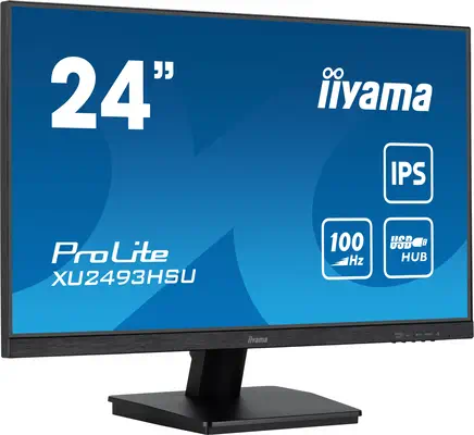 iiyama ProLite XU2493HSU-B7 écran plat de PC 60,5 cm (23.8") 1920 x 1080 pixels Full HD LED Noir - Ecran Ordinateur - visuel 1