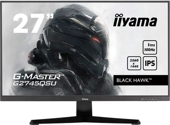 iiyama G-MASTER G2745QSU-B2 écran plat de PC 68,6 cm (27") 2560 x 1440 pixels Wide Quad HD LED Noir - Ecran Ordinateur - visuel 1