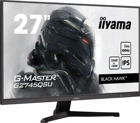 iiyama G-MASTER G2745QSU-B2 écran plat de PC 68,6 cm (27") 2560 x 1440 pixels Wide Quad HD LED Noir - Ecran Ordinateur - visuel 2