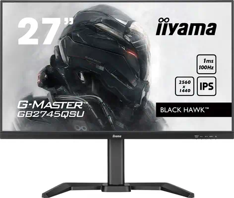 iiyama G-MASTER GB2745QSU-B2 écran plat de PC 68,6 cm (27") 2560 x 1440 pixels Wide Quad HD LED Noir - Ecran Ordinateur - visuel 1