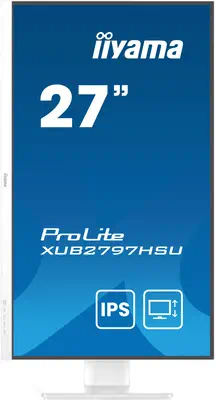 iiyama ProLite XUB2797HSU-W2 écran plat de PC 68,6 cm (27") 1920 x 1080 pixels Full HD LED Blanc - Ecran Ordinateur - visuel 2
