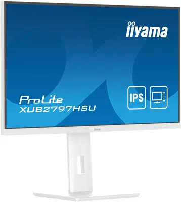 iiyama ProLite XUB2797HSU-W2 écran plat de PC 68,6 cm (27") 1920 x 1080 pixels Full HD LED Blanc - Ecran Ordinateur - visuel 4