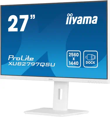 iiyama ProLite XUB2797QSU-W2 écran plat de PC 68,6 cm (27") 2560 x 1440 pixels Quad HD LED Blanc - Ecran Ordinateur - visuel 5