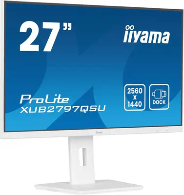 iiyama ProLite XUB2797QSU-W2 écran plat de PC 68,6 cm (27") 2560 x 1440 pixels Quad HD LED Blanc - Ecran Ordinateur - visuel 3