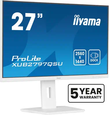 iiyama ProLite XUB2797QSU-W2 écran plat de PC 68,6 cm (27") 2560 x 1440 pixels Quad HD LED Blanc - Ecran Ordinateur - visuel 1