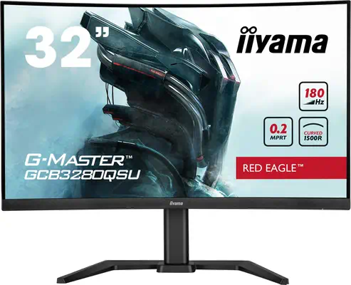 iiyama G-MASTER GCB3280QSU-B2 écran plat de PC 80 cm (31.5") 2560 x 1440 pixels Dual QHD LED Noir - Ecran Ordinateur - visuel 1