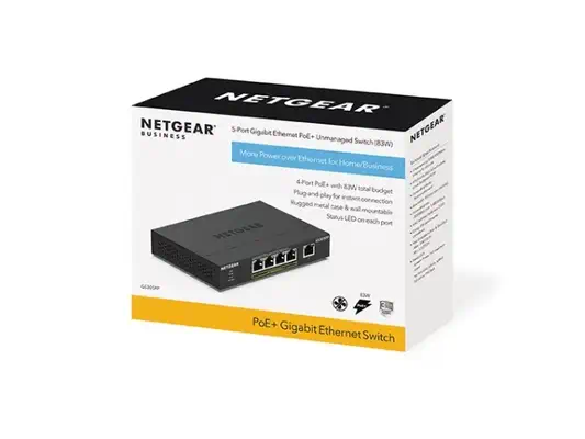 NETGEAR GS305PP Non-géré Gigabit Ethernet (10/100/1000) Connexion Ethernet, supportant l'alimentatio - Netgear - Switchs et Hubs - visuel 6