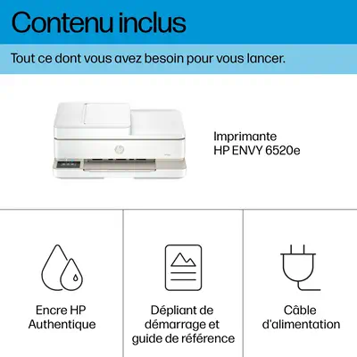Envy Réf. 6520e Sans fil All-in-One Couleur Imprimante, Instant Ink; Impression photo - HP - Multifonctions Jet d'encre - visuel 3