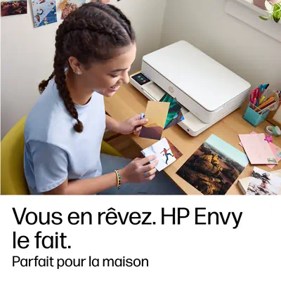Envy 6110e Wireless All-in-One Couleur Imprimante, Instant Ink; Impression photo - HP - Multifonctions Jet d'encre - visuel 8