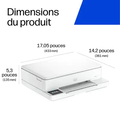 Envy 6110e Wireless All-in-One Couleur Imprimante, Instant Ink; Impression photo - HP - Multifonctions Jet d'encre - visuel 5