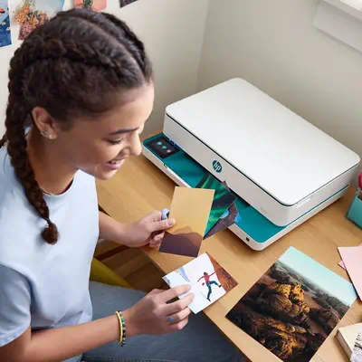 Envy 6122e Wireless All-in-One Couleur Imprimante, Instant Ink; Impression photo - HP - Multifonctions Jet d'encre - visuel 9
