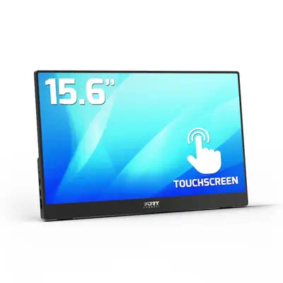 Port Designs 902101T écran plat de PC 39,6 cm (15.6") 1920 x 1080 pixels Full HD LCD Écran tactile N - Clavier - visuel 2