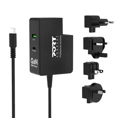 Port Designs 902103 chargeur d'appareils mobiles Ordinateur portable, Smartphone, Tablette Noir Sect - Boitier d'alimentation - visuel 1