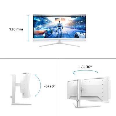 Philips Evnia 5000 34M2C5501A/00 écran plat de PC 86,4 cm (34") 3440 x 1440 pixels Wide Quad HD LCD  - Ecran Ordinateur - visuel 5