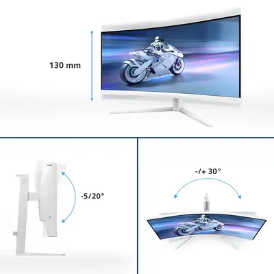 Philips Evnia 5000 34M2C5501A/00 écran plat de PC 86,4 cm (34") 3440 x 1440 pixels Wide Quad HD LCD  - Ecran Ordinateur - visuel 5