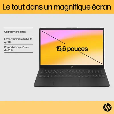 HP 15-fc0116nf AMD Ryzen™ 5 7520U Ordinateur portable HP - visuel 1 - hello RSE - Design durable
