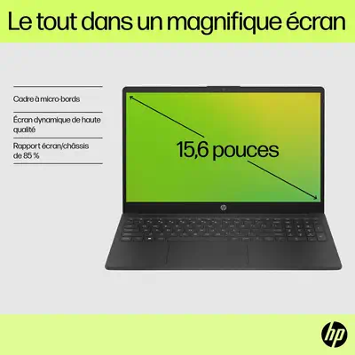 HP 15-fd0122nf Intel® Core™ i5 i5-1334U Ordinateur portable HP - visuel 1 - hello RSE - Mémoire double canal