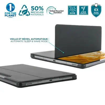Mobilis 068016 étui pour tablette 31,5 cm (12.4") Folio Noir - Etui et Housse - visuel 4