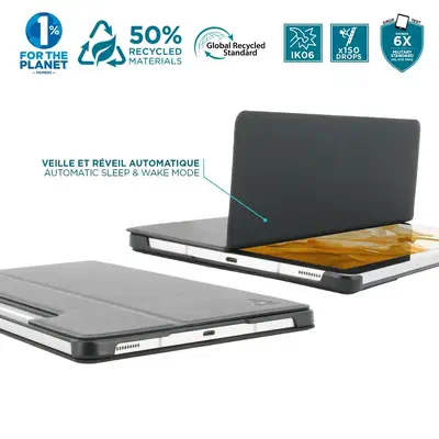 Mobilis Re.Life 27,9 cm (11") Folio porte carte Noir - Accessoires Tablette - visuel 5