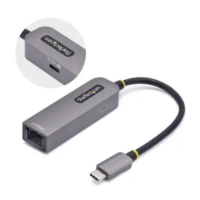 Adaptateur USB-C 2.5GbE vers Ethernet, 100W PD Pass-Through, NBASE-T NIC, Réseau USB 3.0 Type-C 2.5/ - StarTech - Station d'accueil pour portable - visuel 1
