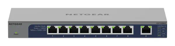 NETGEAR GS108MX-100EUS commutateur réseau Non-géré L2 Gigabit Ethernet Netgear - visuel 1 - hello RSE - Gestion avancée du trafic