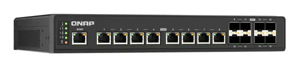 QNAP QSW-IM3216-8S8T commutateur réseau Géré L2 10G Ethernet (100/1000/10000) Noir - Switchs et Hubs - visuel 3