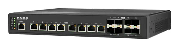 QNAP QSW-IM3216-8S8T commutateur réseau Géré L2 10G Ethernet (100/1000/10000) Noir - Switchs et Hubs - visuel 4