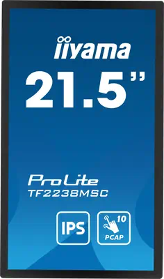 iiyama TF2238MSC-B1 Écran d'affichage dynamique Carte A numérique 55,9 cm (22") LED 600 cd/m² Full H - Ecran Ordinateur - visuel 2