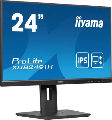 iiyama ProLite XUB2491H-B1 écran plat de PC 60,5 cm (23.8") 1920 x 1080 pixels Full HD LED Noir - Ecran Ordinateur - visuel 2