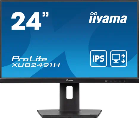 iiyama ProLite XUB2491H-B1 écran plat de PC 60,5 cm (23.8") 1920 x 1080 pixels Full HD LED Noir - Ecran Ordinateur - visuel 1