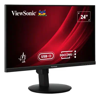 Viewsonic VG Series VG2409U-2 écran plat de PC 60,5 cm (23.8") 1920 x 1080 pixels Full HD LED Noir - Ecran Ordinateur - visuel 2