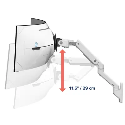 HX ARM WITH VERY HEAVY DUTY PIVOT WALL - Ergotron - Support Fixe & Mobile - visuel 5