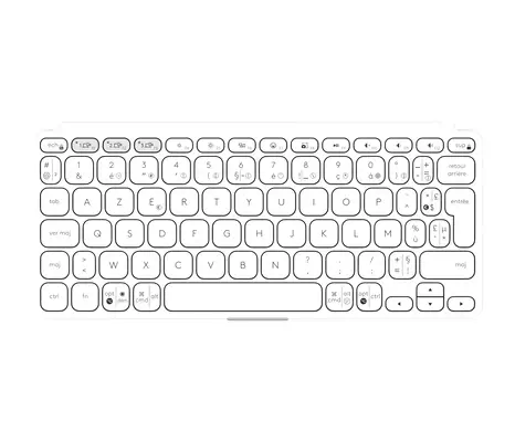 Logitech Keys-To-Go 2 AZERTY Français Bluetooth Blanc - Clavier - visuel 3