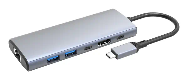 DLH DY-SA5260 hub & concentrateur USB Type-C 10000 Mbit/s Gris - Station d'accueil pour portable - visuel 1