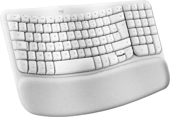 Logitech Wave Keys for Mac clavier maison/bureau Bluetooth Logitech - visuel 1 - hello RSE - Conçu pour Mac. Pour plus de confort