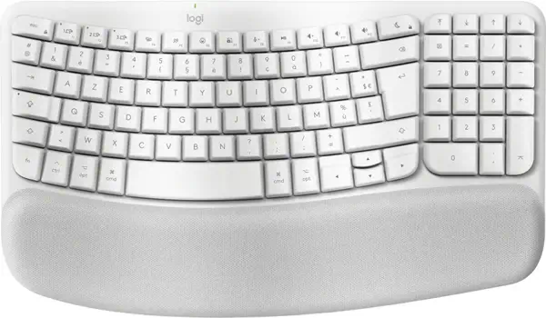 Logitech Wave Keys for Mac clavier maison/bureau Bluetooth AZERTY Français Blanc - Clavier - visuel 1