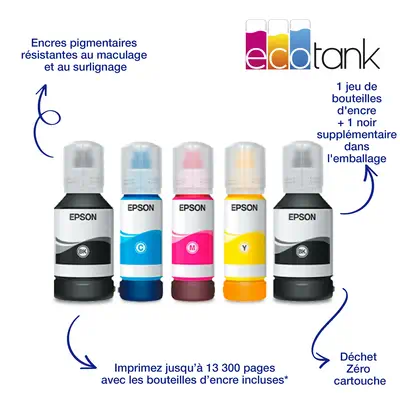 Epson EcoTank ET-5185 Jet d'encre A4 4800 x 1200 DPI 37 ppm Wifi - Multifonctions Jet d'encre - visuel 5